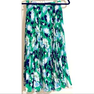 Anthropologie Maeve Pleated Midi Skirt